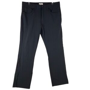 Weatherproof Vintage Straight Fit Pants Mens 36x30 Black Nylon Spandex